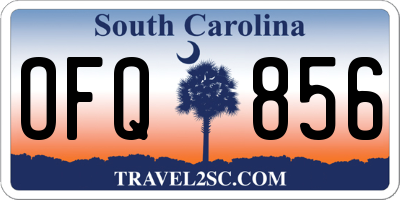 SC license plate OFQ856