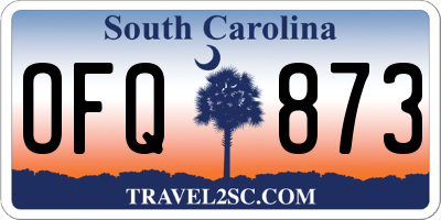 SC license plate OFQ873