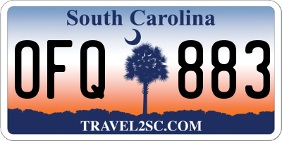 SC license plate OFQ883