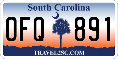 SC license plate OFQ891
