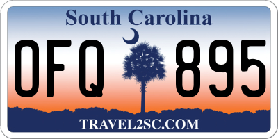SC license plate OFQ895
