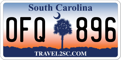 SC license plate OFQ896
