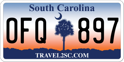 SC license plate OFQ897