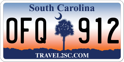 SC license plate OFQ912