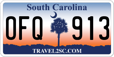 SC license plate OFQ913
