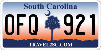 SC license plate OFQ921