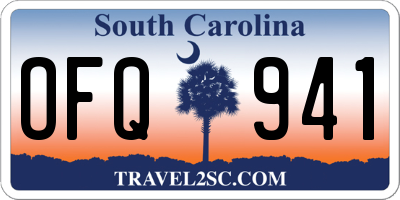 SC license plate OFQ941