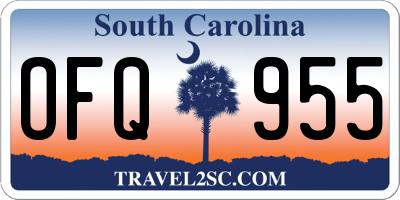 SC license plate OFQ955