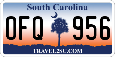 SC license plate OFQ956