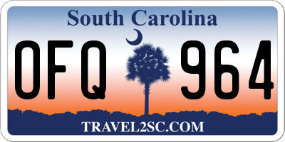SC license plate OFQ964