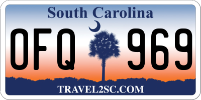 SC license plate OFQ969