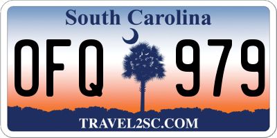 SC license plate OFQ979