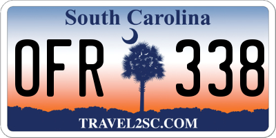 SC license plate OFR338