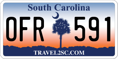 SC license plate OFR591