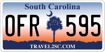 SC license plate OFR595