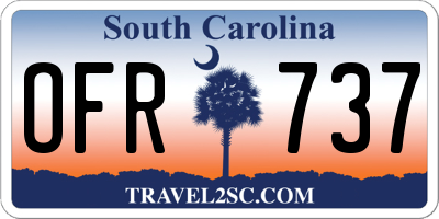 SC license plate OFR737