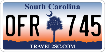 SC license plate OFR745