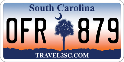 SC license plate OFR879