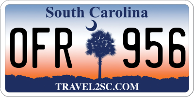 SC license plate OFR956
