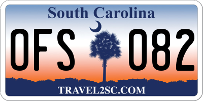 SC license plate OFS082