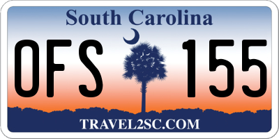 SC license plate OFS155