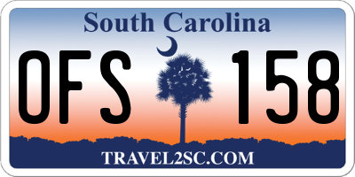 SC license plate OFS158