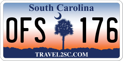 SC license plate OFS176