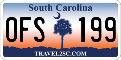 SC license plate OFS199