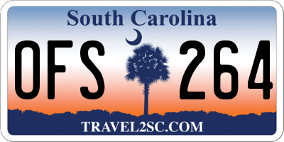 SC license plate OFS264