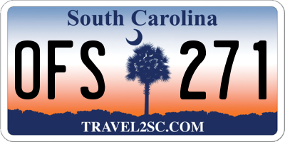 SC license plate OFS271