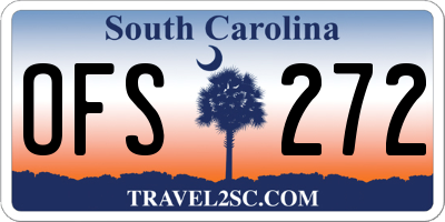 SC license plate OFS272