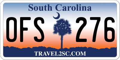 SC license plate OFS276