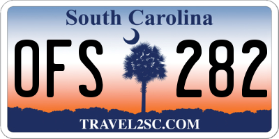 SC license plate OFS282