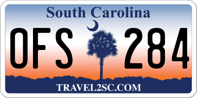 SC license plate OFS284