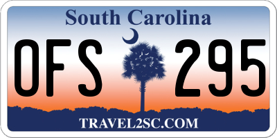 SC license plate OFS295