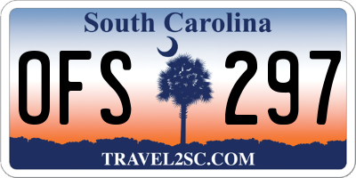 SC license plate OFS297
