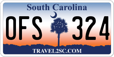 SC license plate OFS324