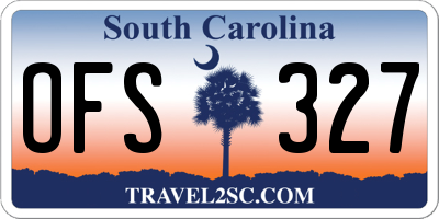 SC license plate OFS327