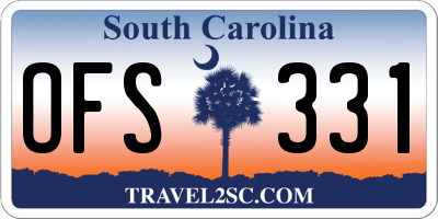 SC license plate OFS331