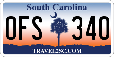 SC license plate OFS340