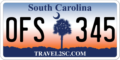 SC license plate OFS345