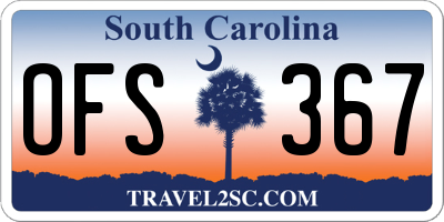 SC license plate OFS367