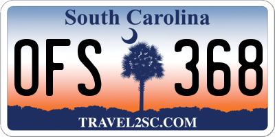 SC license plate OFS368