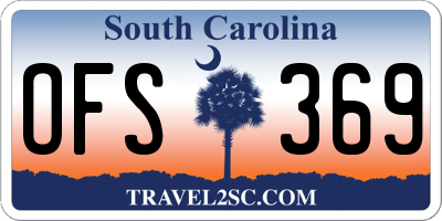 SC license plate OFS369
