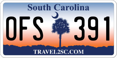 SC license plate OFS391