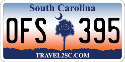 SC license plate OFS395