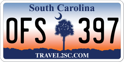 SC license plate OFS397