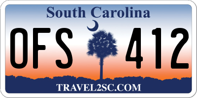 SC license plate OFS412