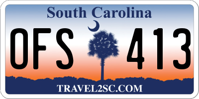 SC license plate OFS413