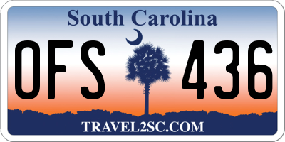 SC license plate OFS436